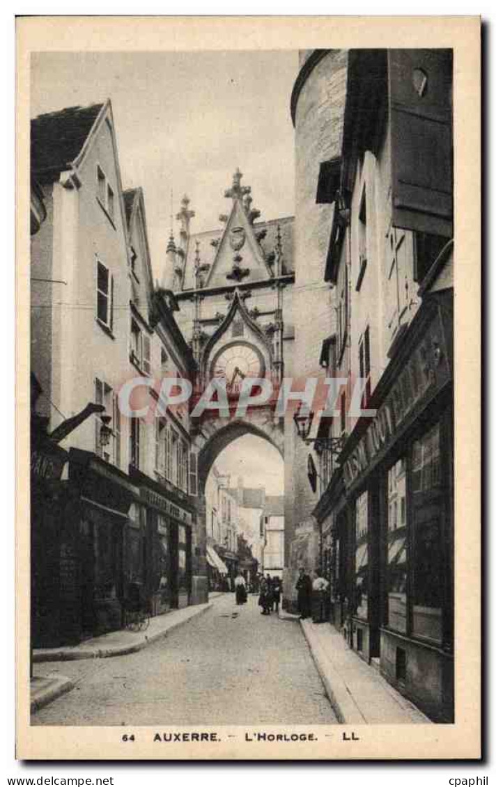 Auxerre CPA L'horloge