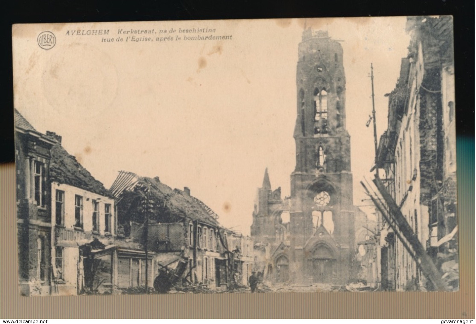 AVELGEM     KERKSTRAAT NA DE BESCHIETING