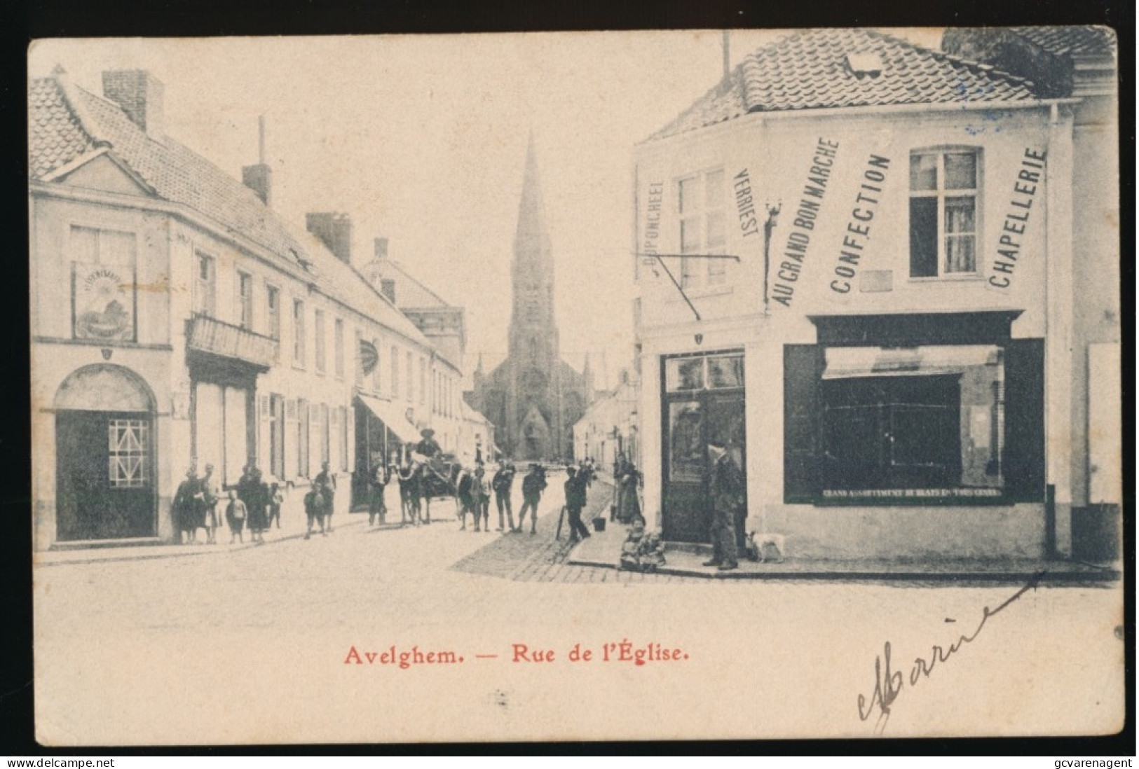 AVELGEM   RUE DE L'EGLISE