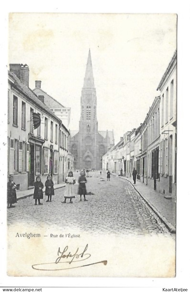 Avelgem - Rue de l'Eglise.
