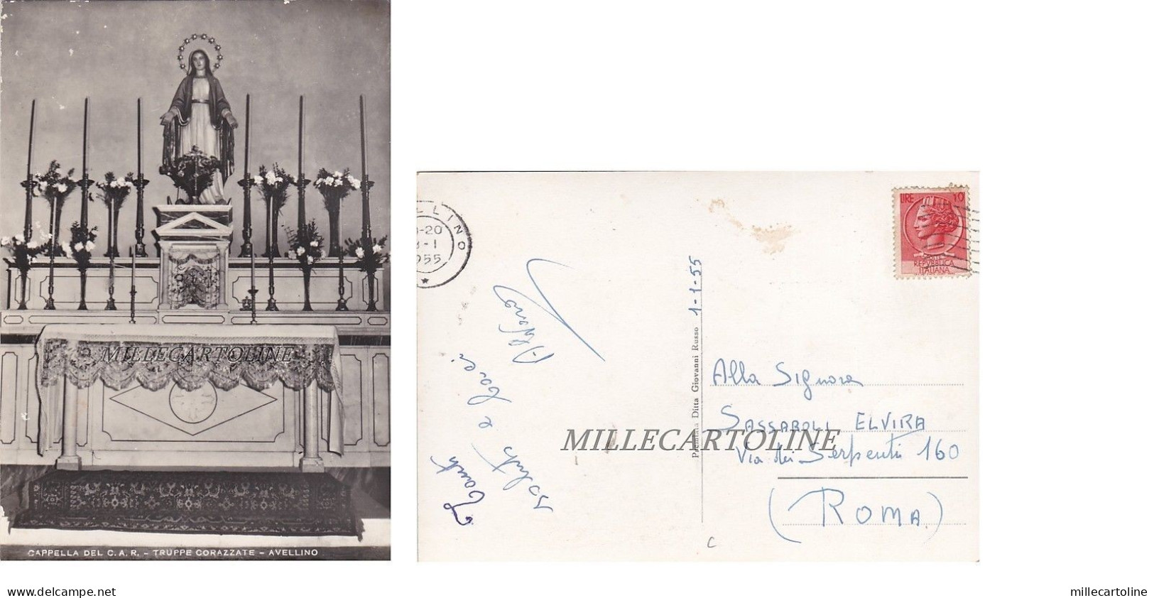 AVELLINO: Cappella del C.A.R.  1955