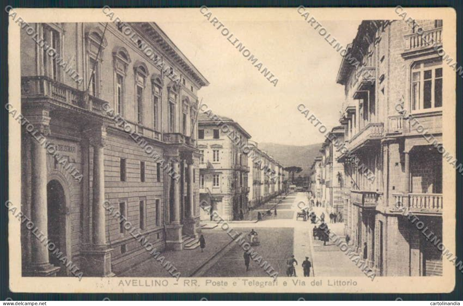 Avellino città PIEGHINA cartolina MV8159