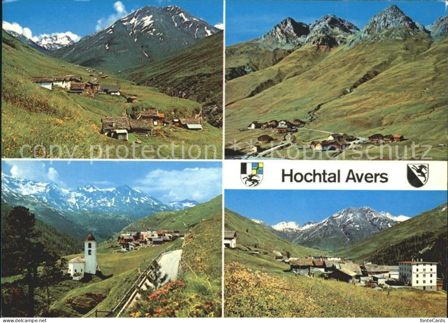 Avers Hochtal Puert Avers-Cresta Mazzaspitz Cresta mit Waengahorn