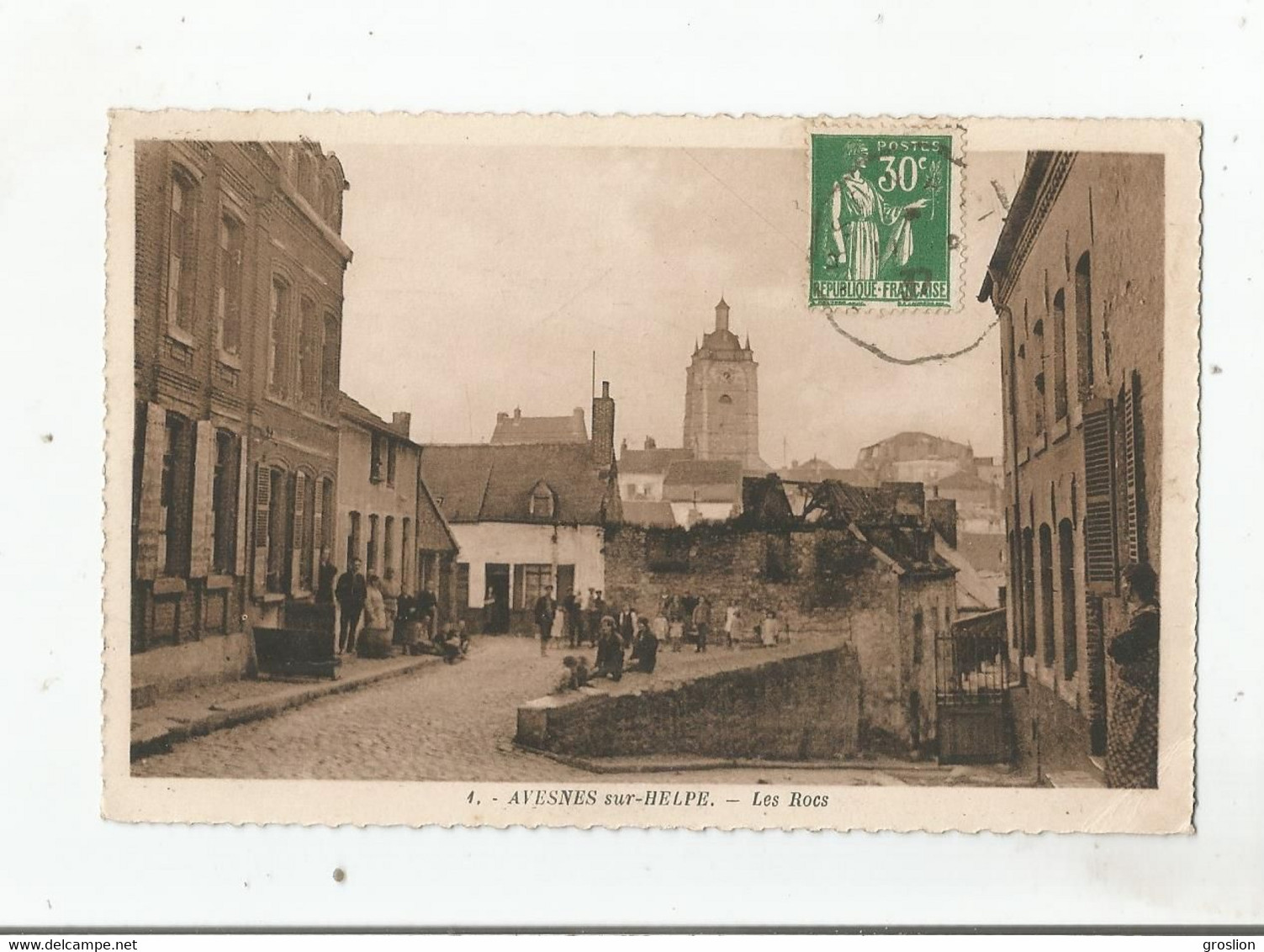 AVESNES SUR HELPE (NORD) 1 LES ROCS (PETITE ANIMATION) 1937