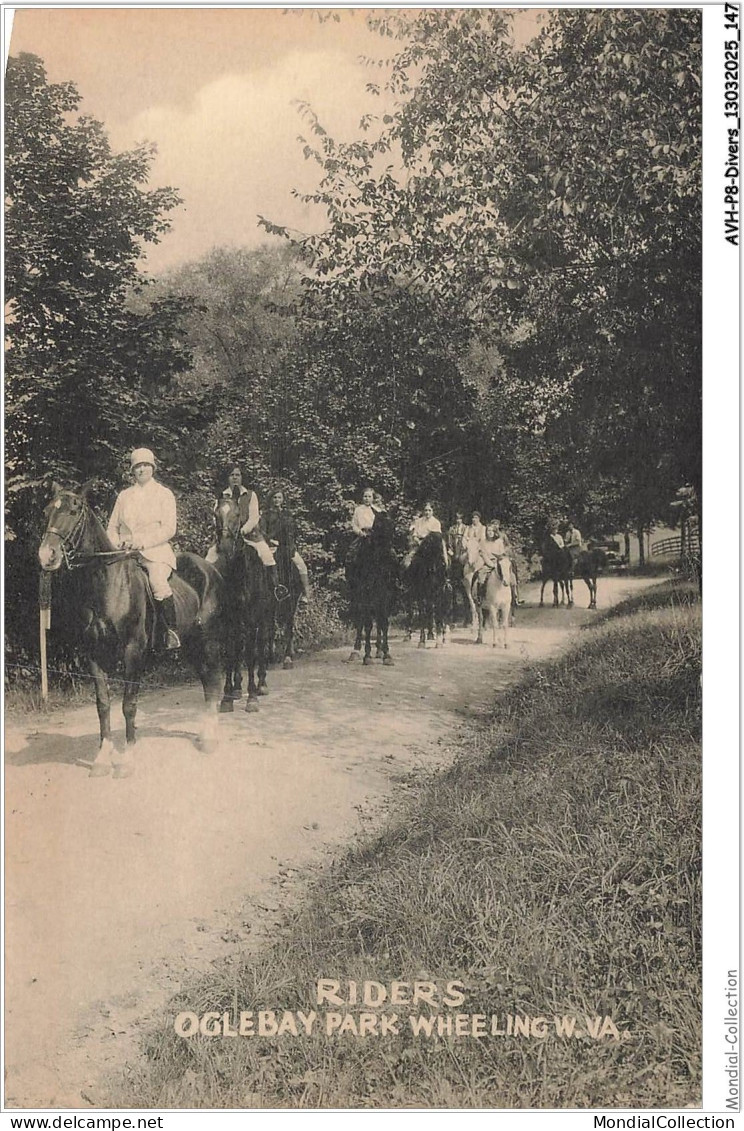 AVHP8-0481-ESPAGNE - RIDERS - oglebay park wheeling w-va