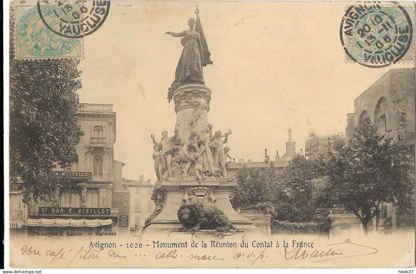 Avignon - Monument de la Réunion du Contat à la France
