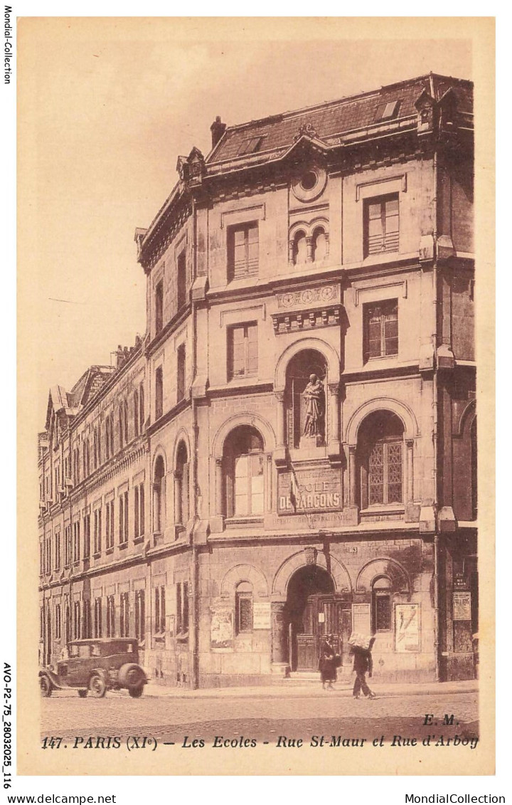 AVOP2-0132-75 - PARIS - Les écoles - Rue saint-maur et rue d'arboy