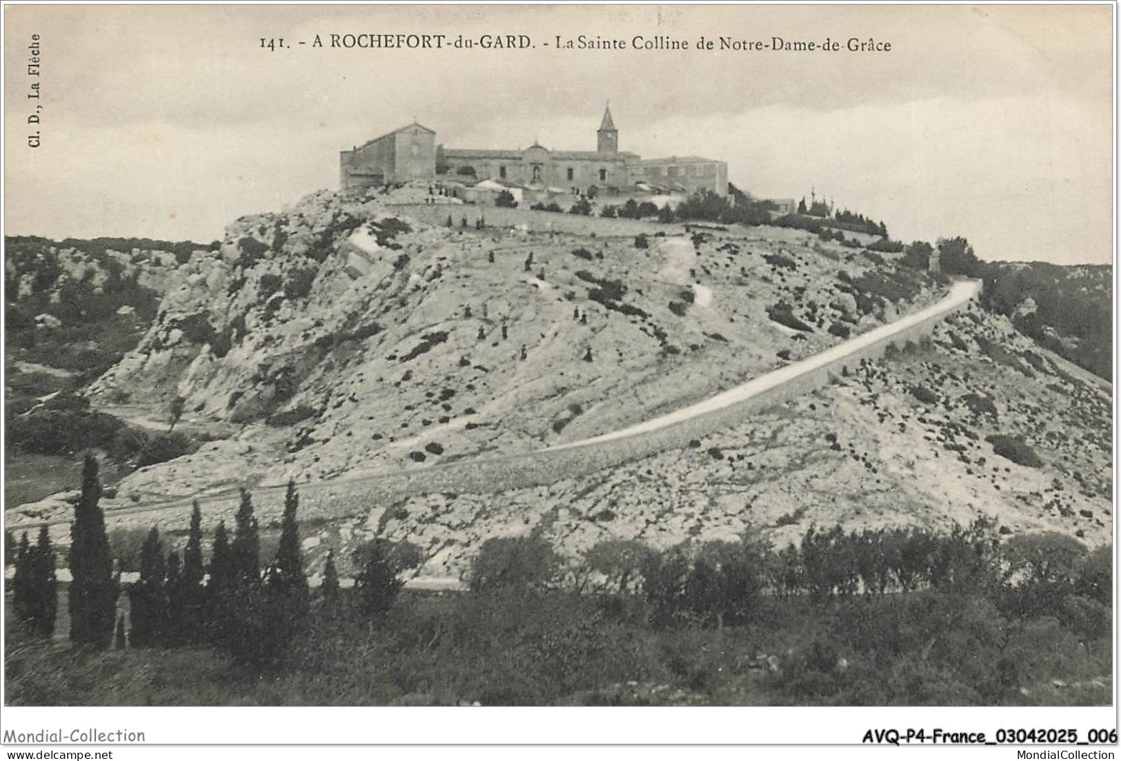 AVQP4-0194-30 - ROCHEFORT-DU-GARD - La sainte colline et notre-dame-de-grace