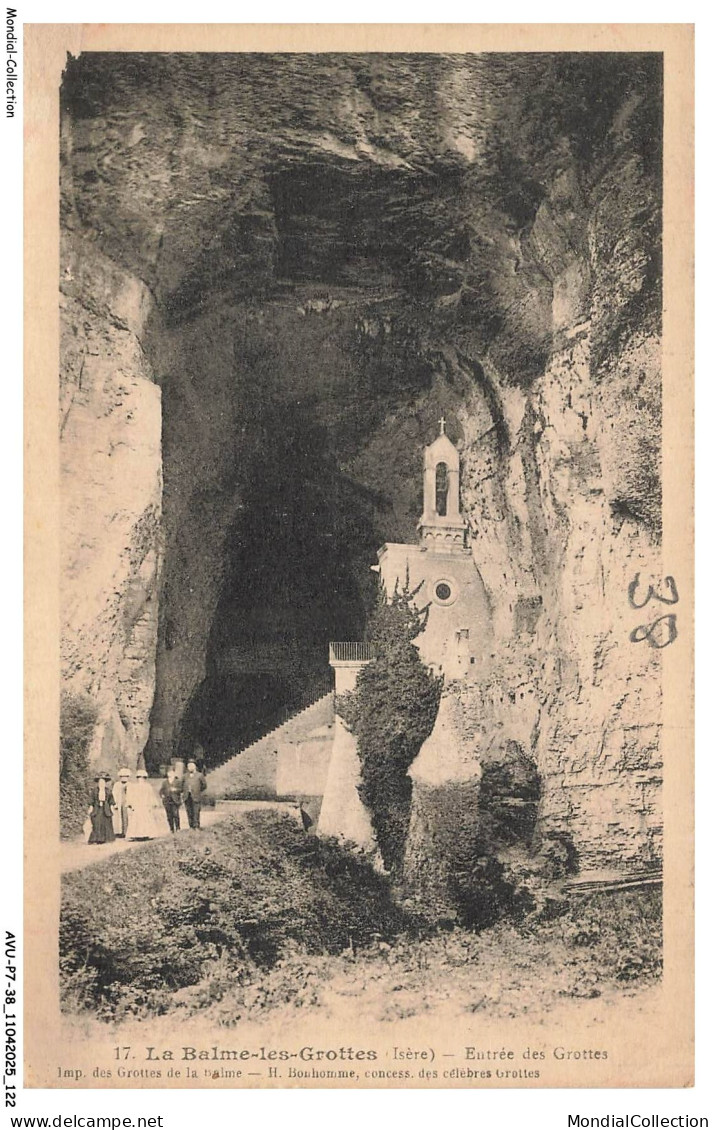 AVUP7-0457-38 - LA BALME-LES-GROTTES - Entrée des grottes