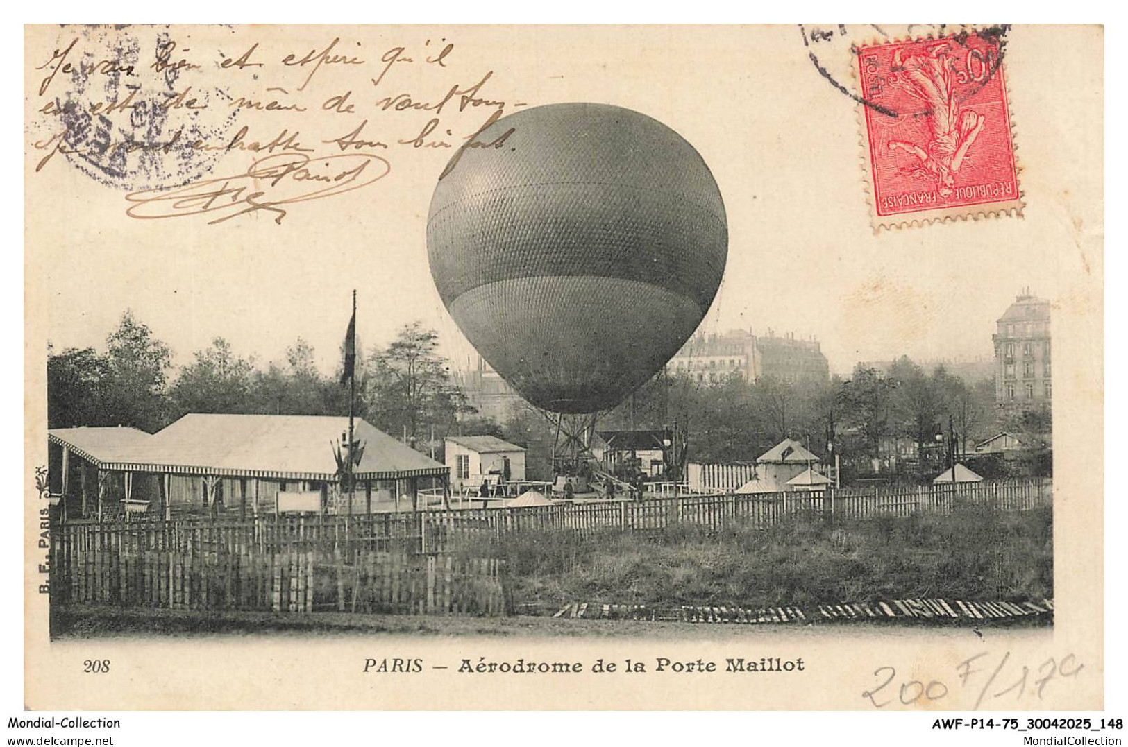 AWF-P14-1076-75 - PARIS - Aerodrome de la porte maillot