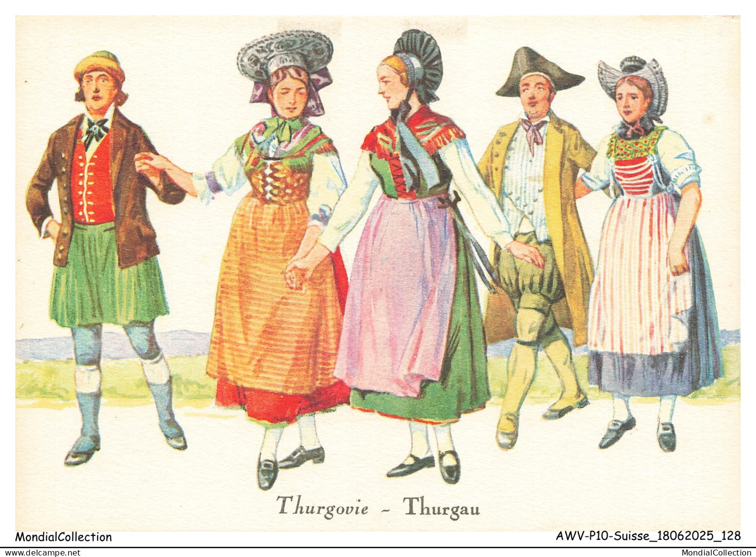AWVP10-0878-SUISSE - THURGOVIE - Scenes - Costumes