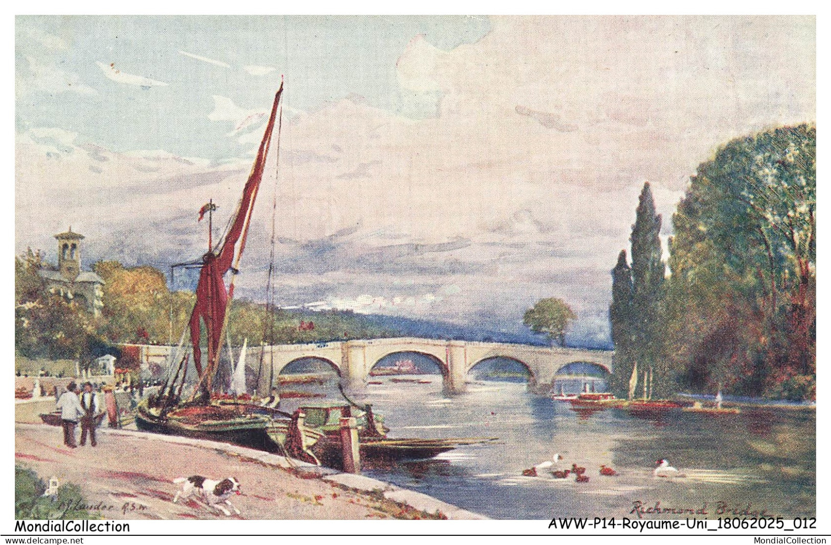 AWWP14-0971-ROYAUME-UNI - Le pont - La seine et ses bords - Les bateaux
