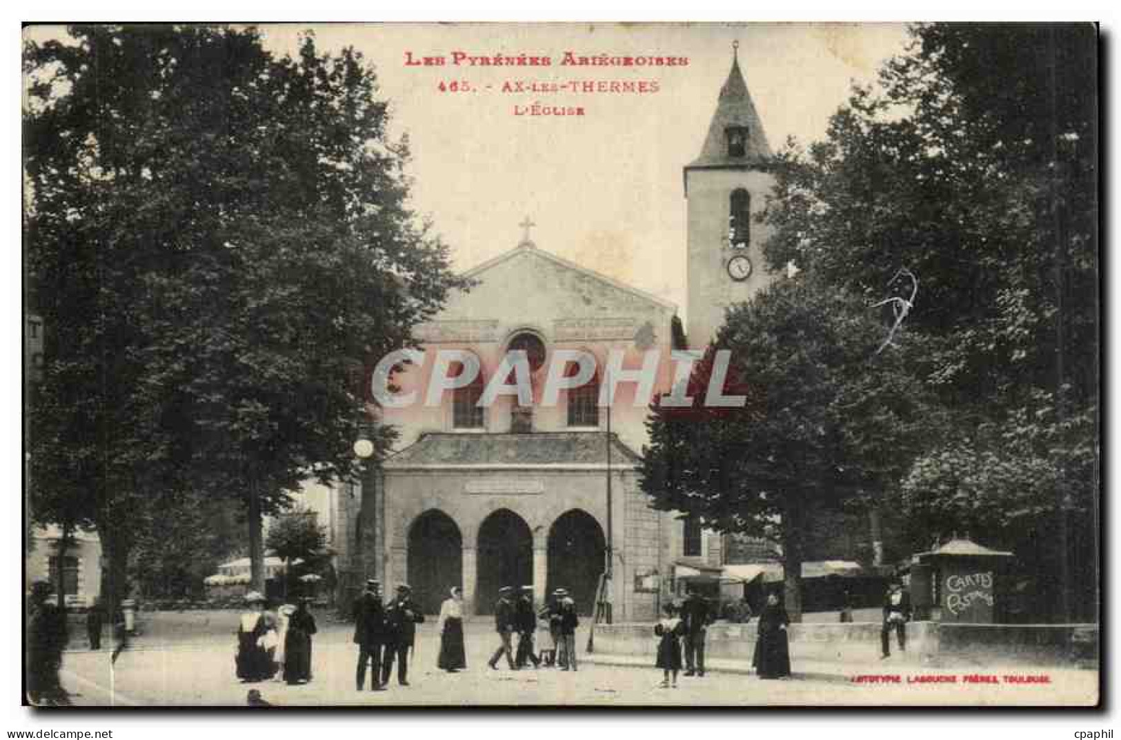 Ax les Thermes CPA L'eglise