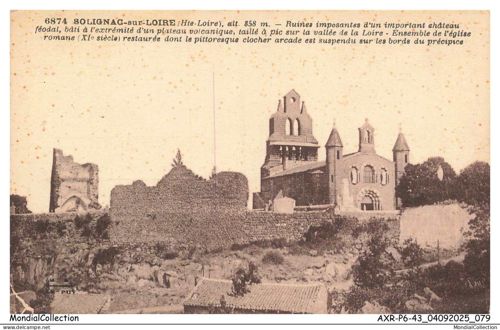 AXRP6-0496-43 - SOLIGNAC-SUR-LOIRE - Ruines imposantes d'un important chateau