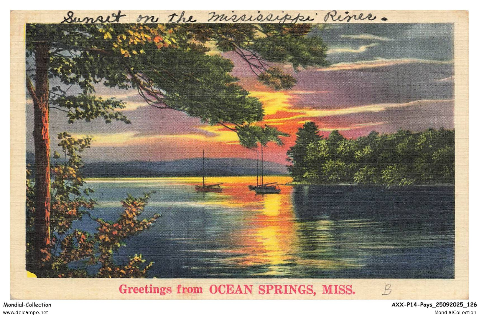 AXXP14-1454-ETATS-UNIS - MISSISSIPPI - Greetings from ocean springs