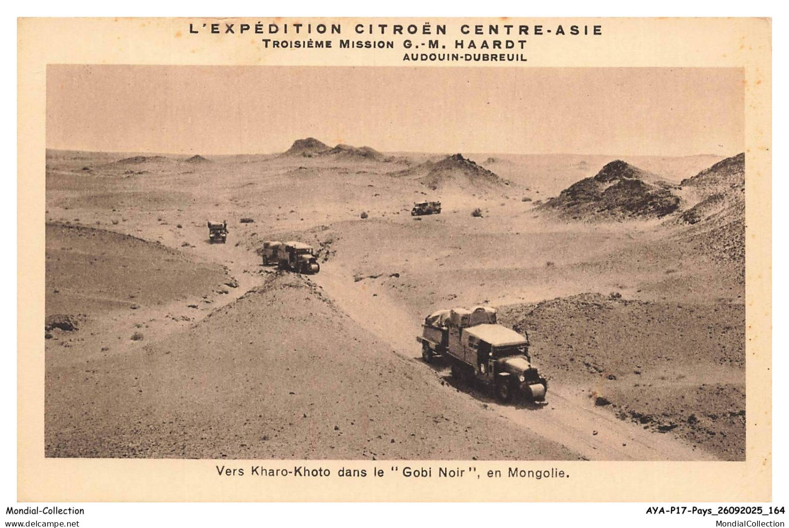 AYAP17-1346-MONGOLIE - Vers kharo-khoto dans le gabi noir en mongolie