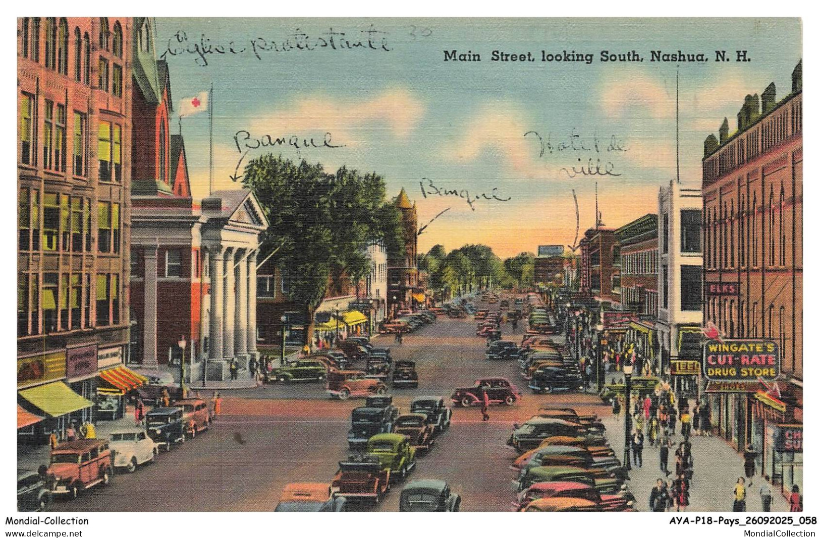 AYAP18-1378-ETATS-UNIS - NASHUA - Main street - Looking south