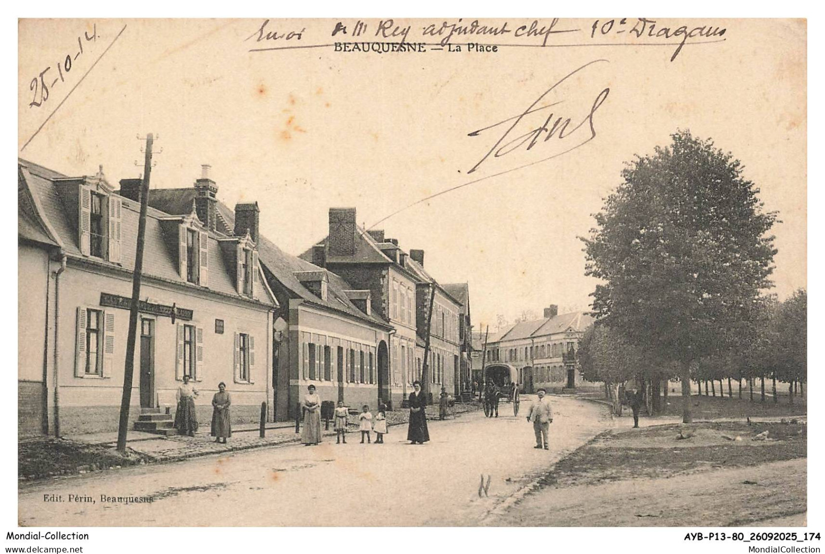 AYBP13-1143-80 - BEAUQUESNE - La place