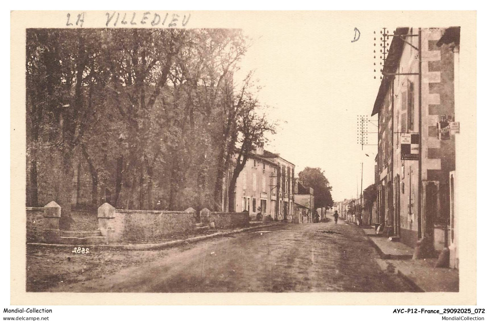 AYCP12-1163-86 - LA VILLEDIEU-DU-CLAIN - La place et les hotels
