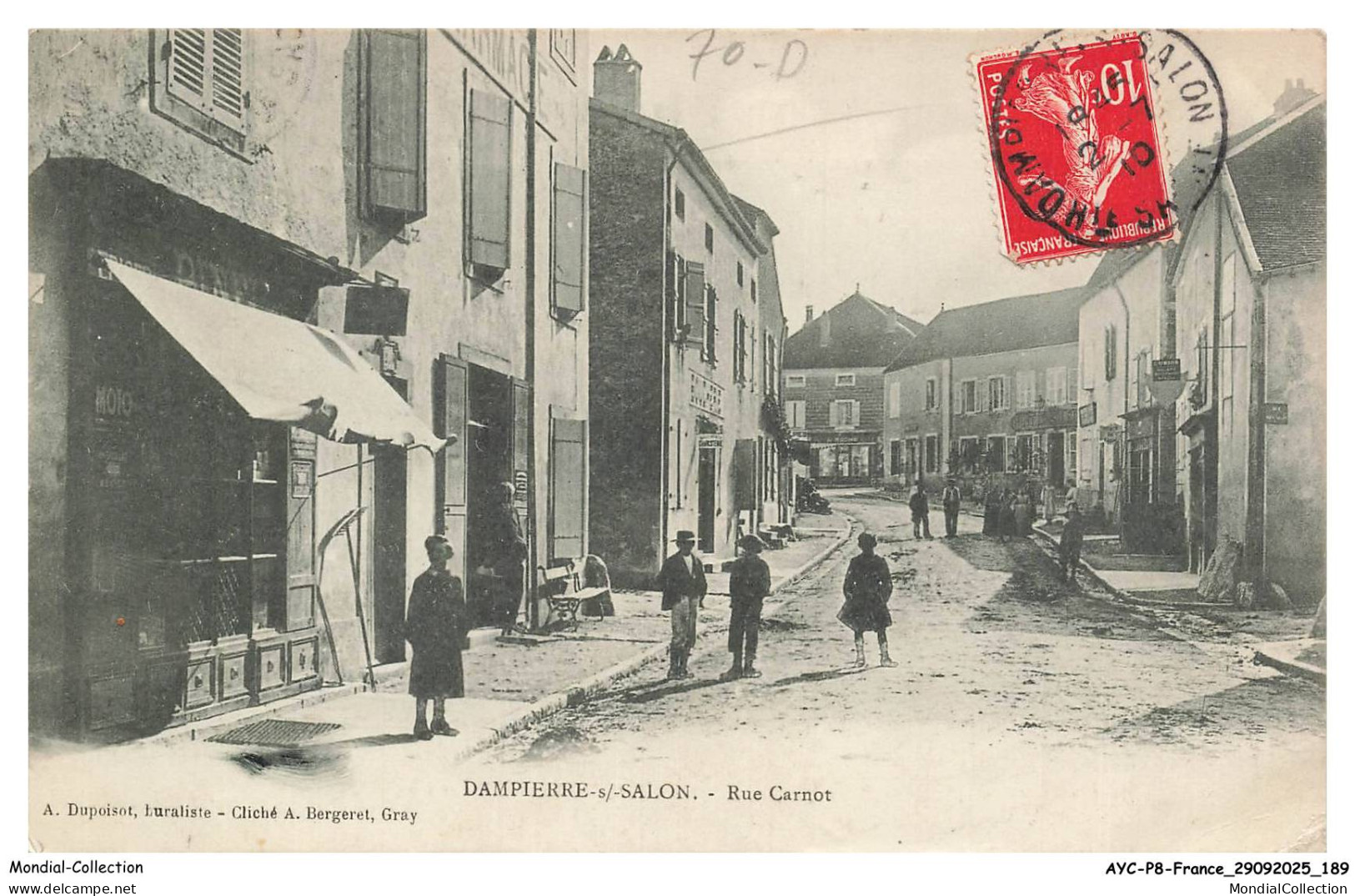 AYCP8-0825-70 - DAMPIERRE-SUR-SALON - Rue carnot