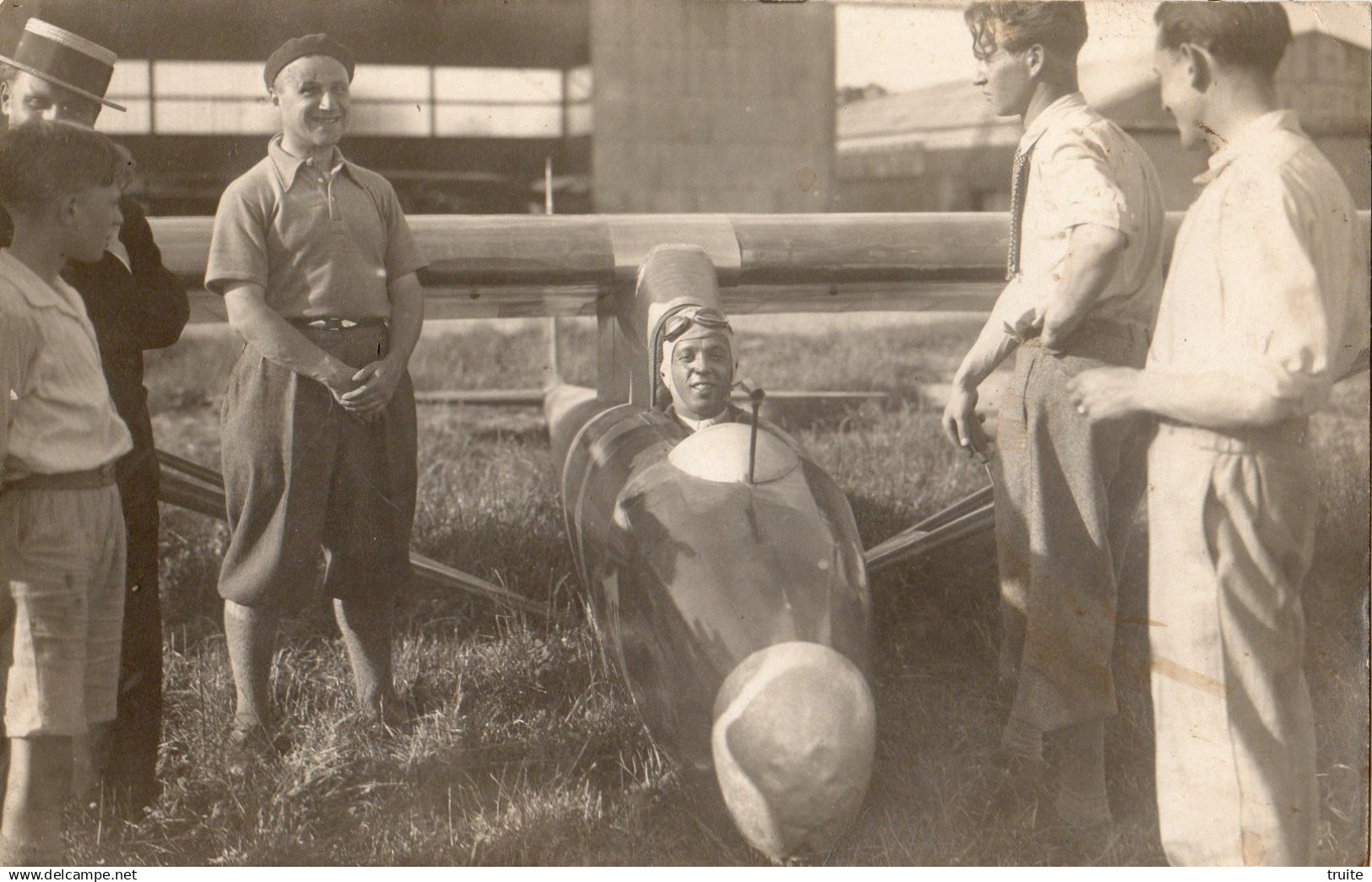 AYDAT PUITS DE COMBEGRASSE VOL A VOILE PLANEUR  CARTE PHOTO