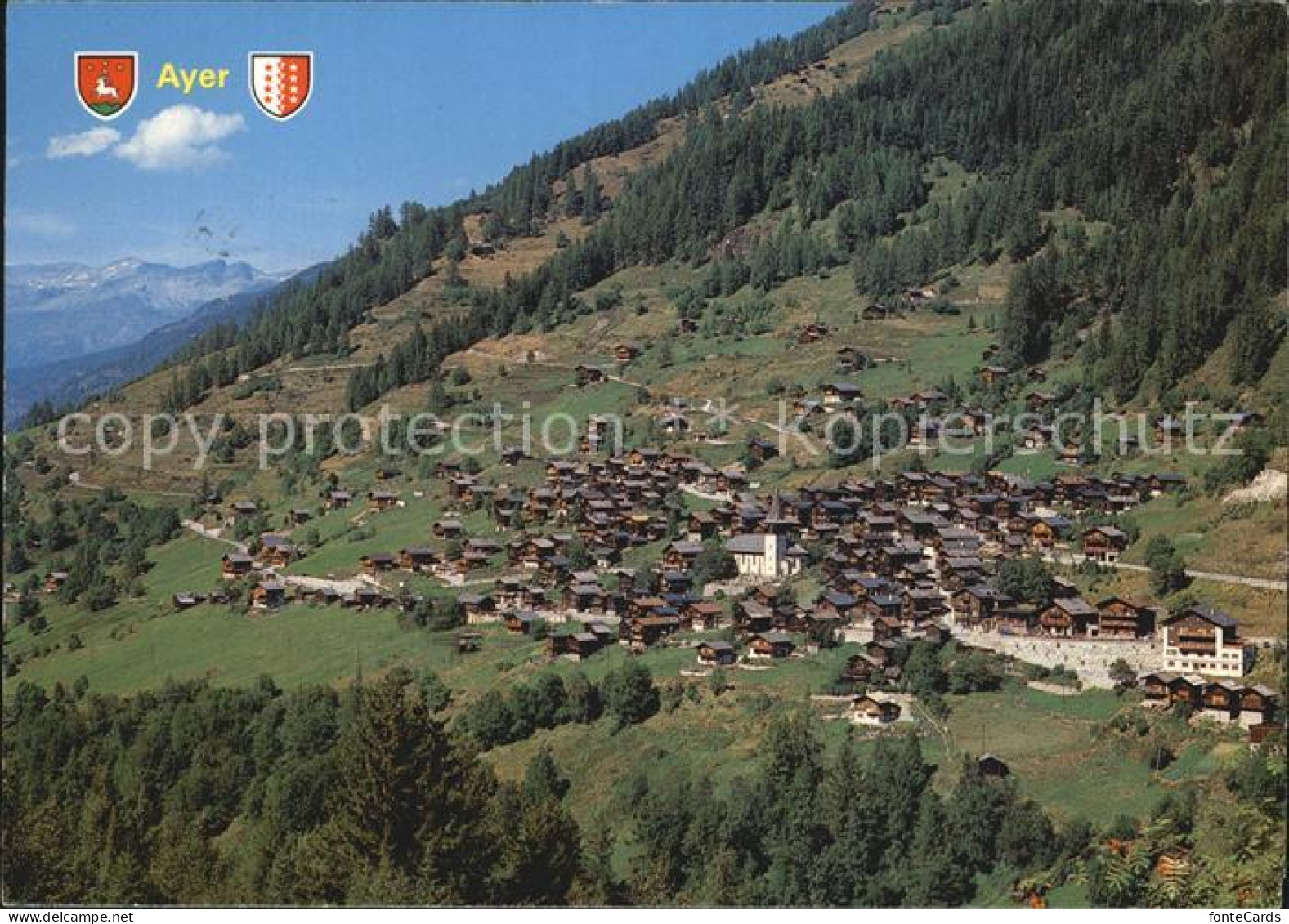 Ayer Sierre Fliegeraufnahme