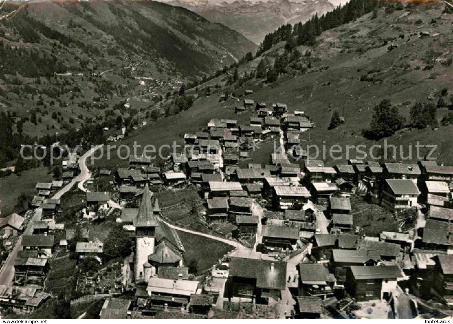 Ayer Sierre Fliegeraufnahme