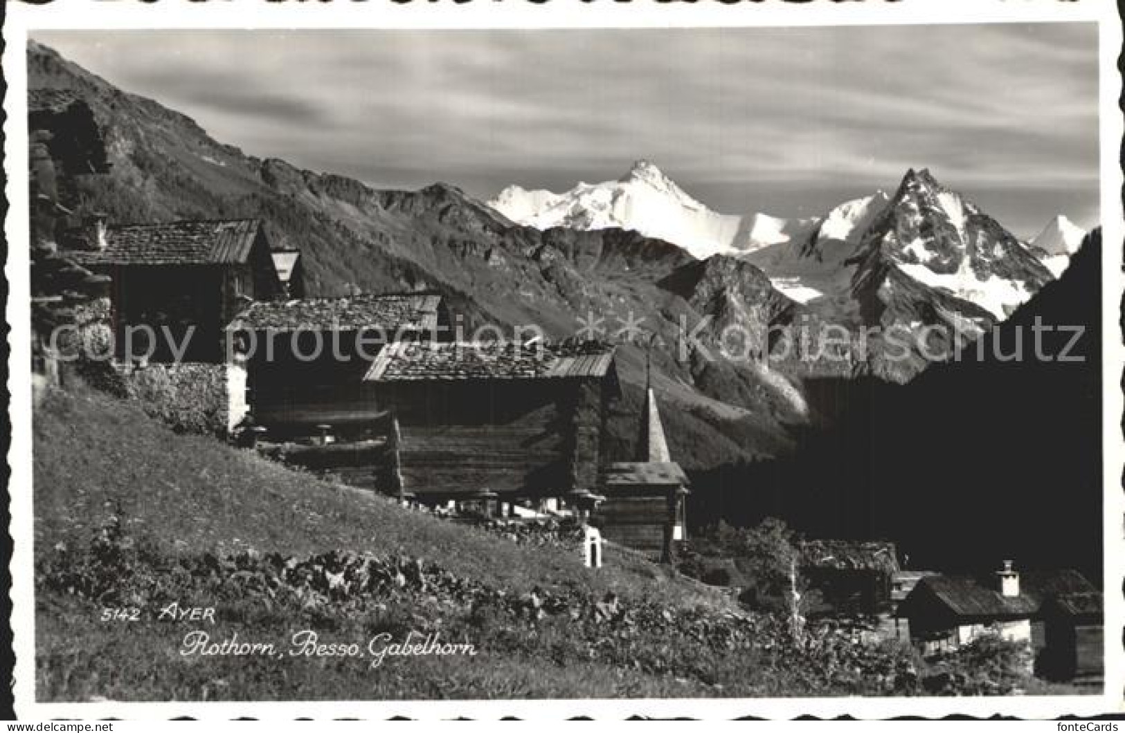 Ayer Sierre Rothorn Besso Gabelhorn