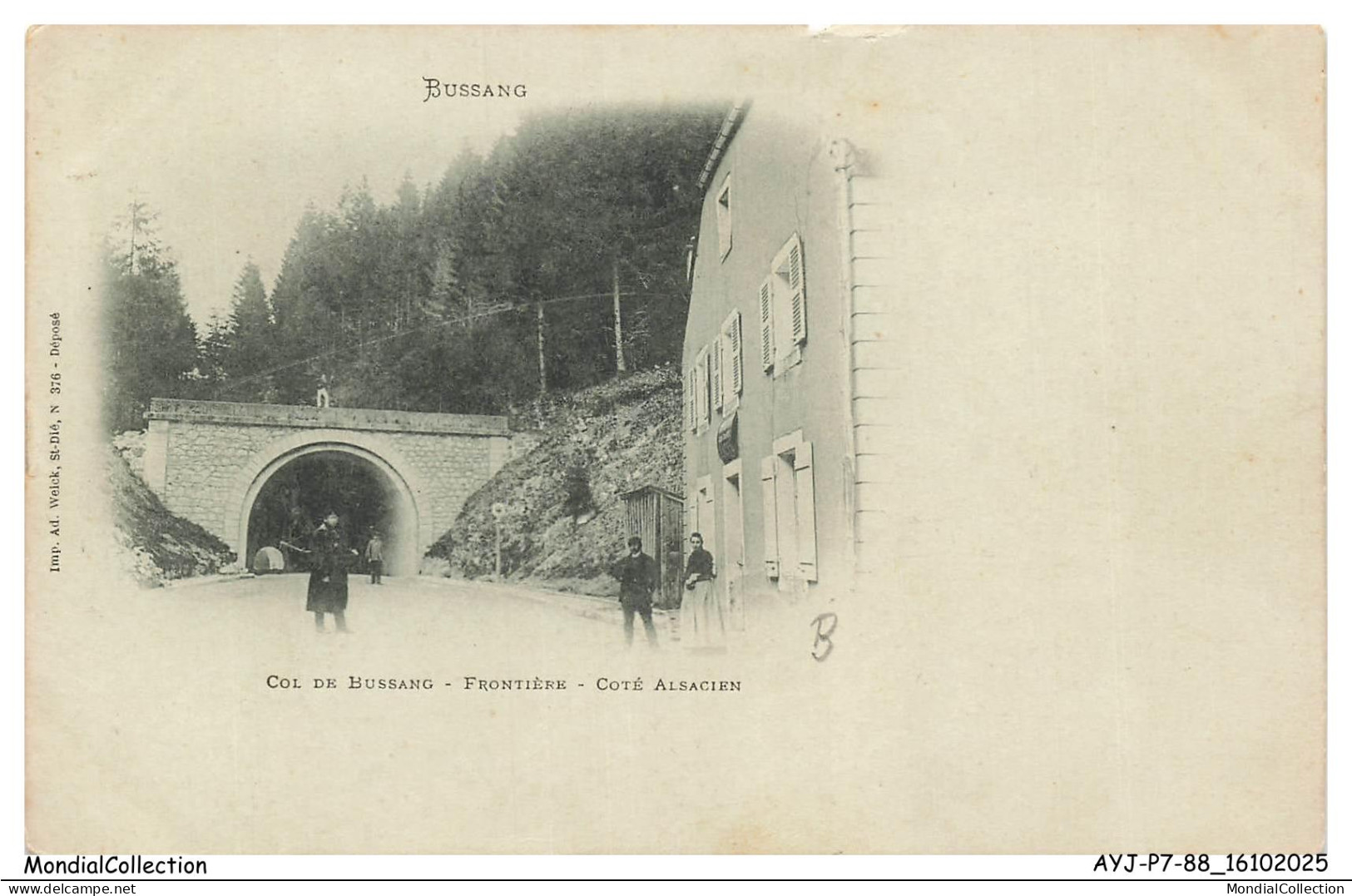 AYJP7-0822-88 - BUSSANG - Col de bussang - Frontiere - Coté alsacien