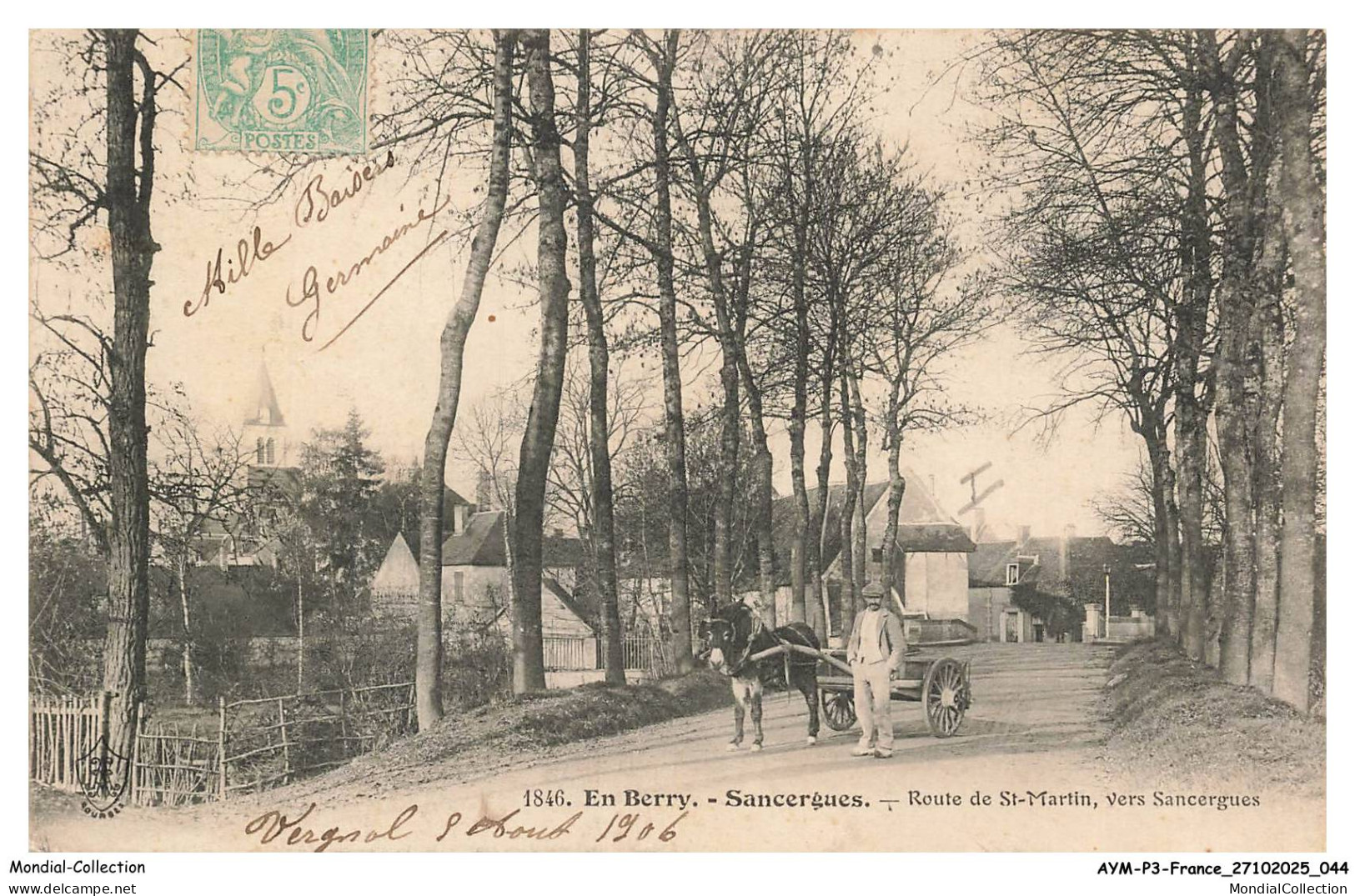 AYMP3-0220-18 - En berry - SANCERGUES - Route de saint-martin vers sancergues