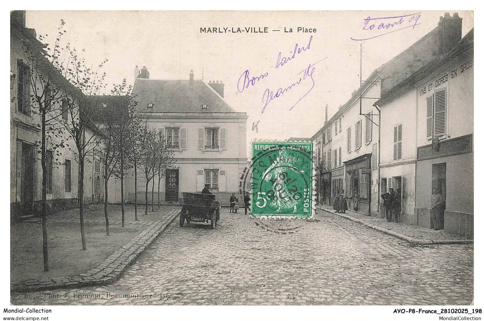 AYOP8-0843-95 - MARLY-LA-VILLE - La place