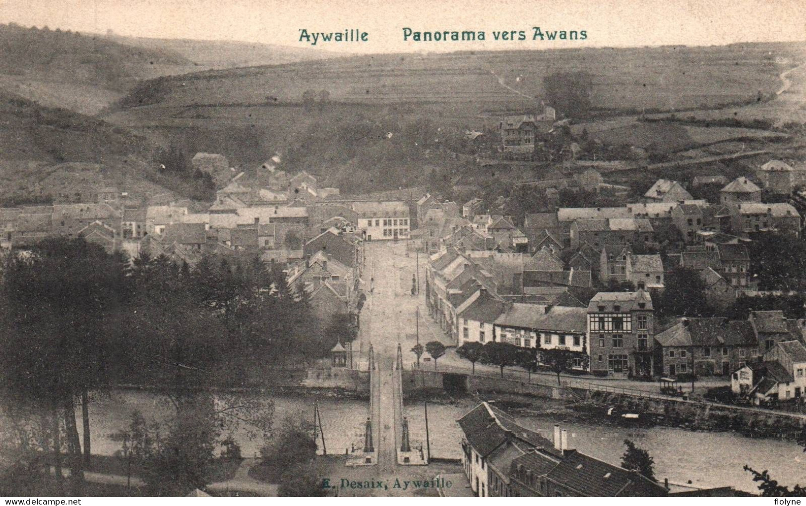 aywaille - panorama vers awans - belgique belgium