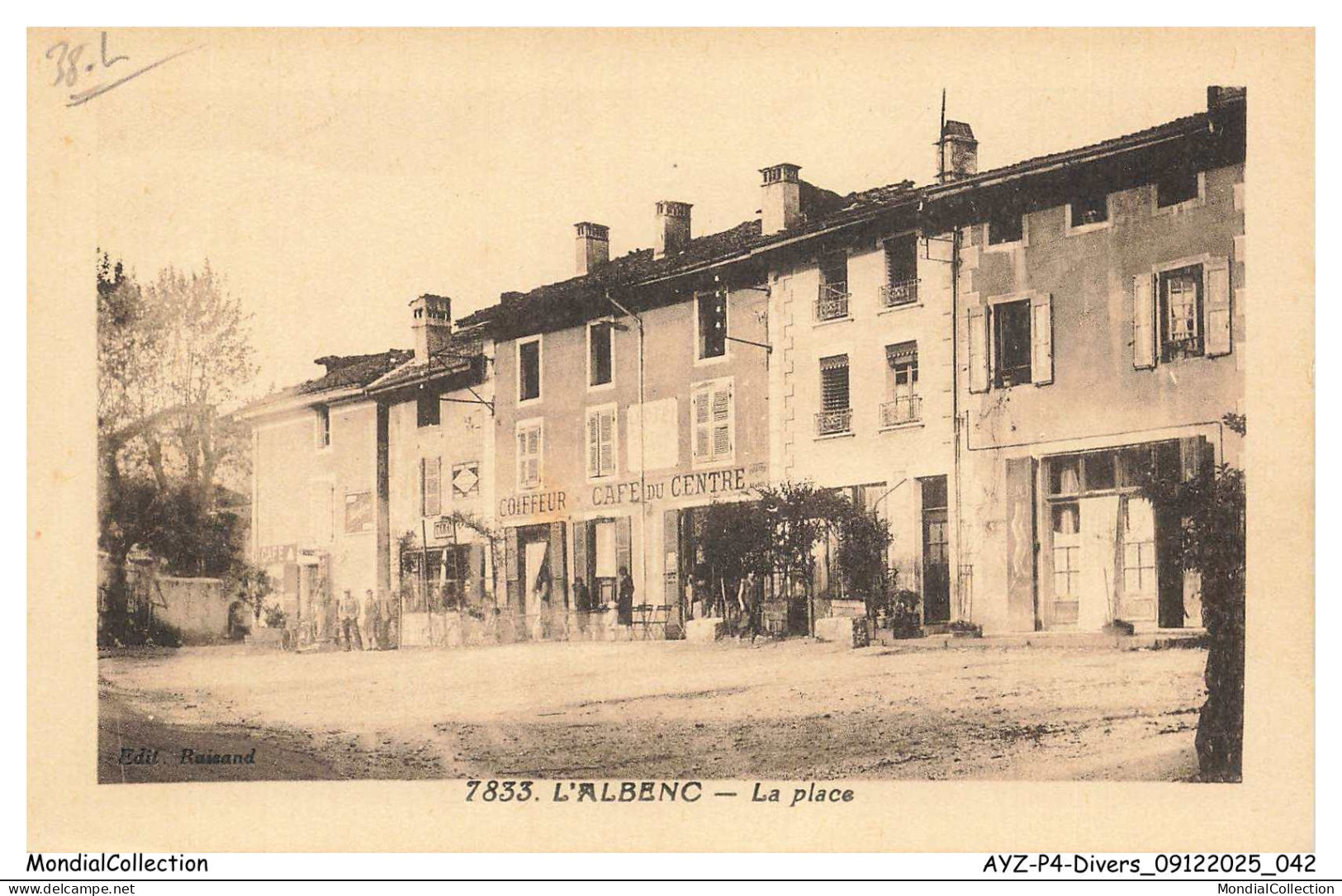 AYZP4-0413-38 - L'ALBENC - La place