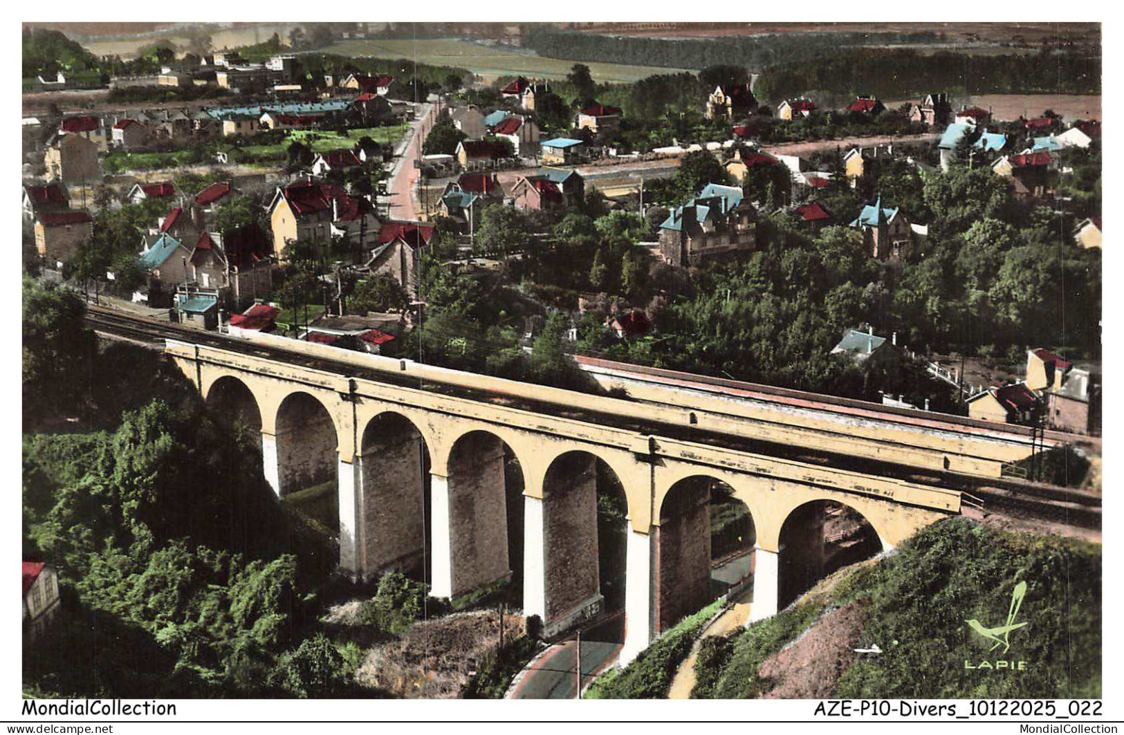 AZEP10-0964-95 - En avion au dessus de LA FRETTE SUR SEINE - Le viaduc