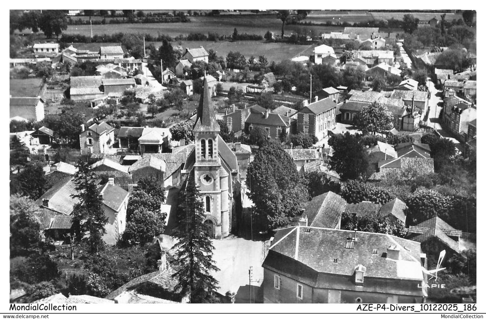 AZEP4-0401-86 - En avion au dessus de SMARVES - Vue generale