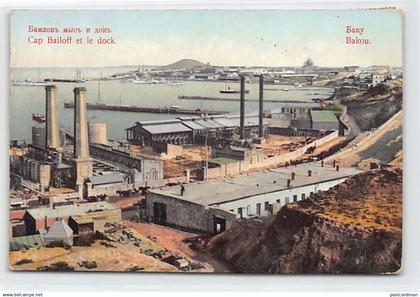 Azerbaijan - BAKU - Cape Bayil and the docks - Publ. Granberg