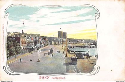 Azerbaijan - BAKU - Embankment - Publ. Wedel & Nauman