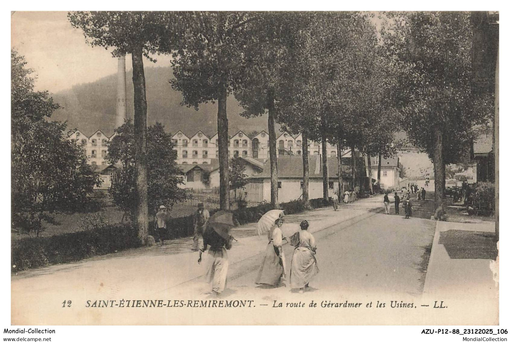 AZUP12-0877-88 - SAINT-ETIENNE-LES-REMIREMONT - La Route de Gerardmer et les Usines