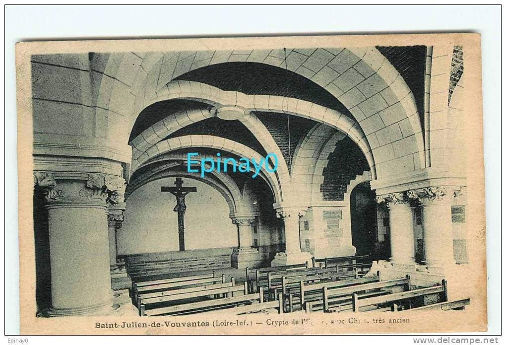 B - 44 - SAINT JULIEN DE VOUVANTES - crypte  - édition Maisonneuve