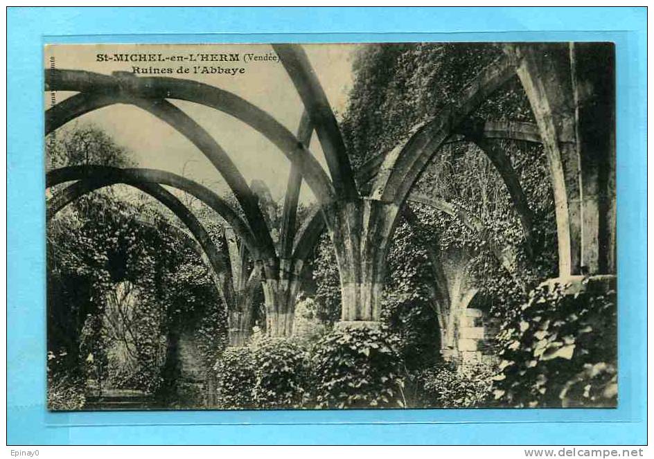 B - 85 - SAINT MICHEL en L'HERM - ruines de l'abbaye