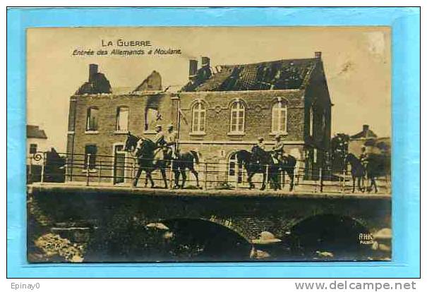 B - BELGIQUE - MOULANE - GUERRE 1914-18 - entré des allemands