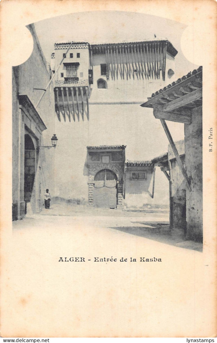 B018 Algeria Algiers Entree de la Kasba vintage postcard
