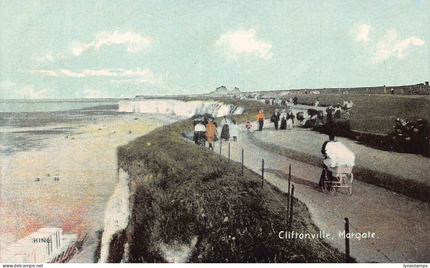 B056 England Cliftonville Margate vintage postcard