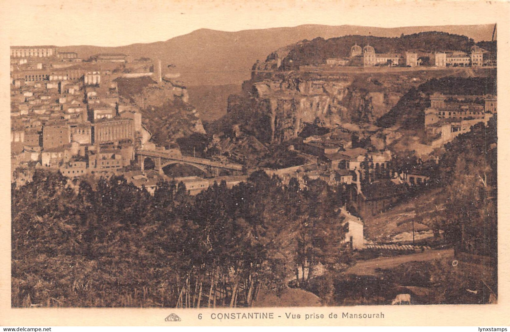 B063 Algeria Constantine Vue prise de Mansourah vintage postcard