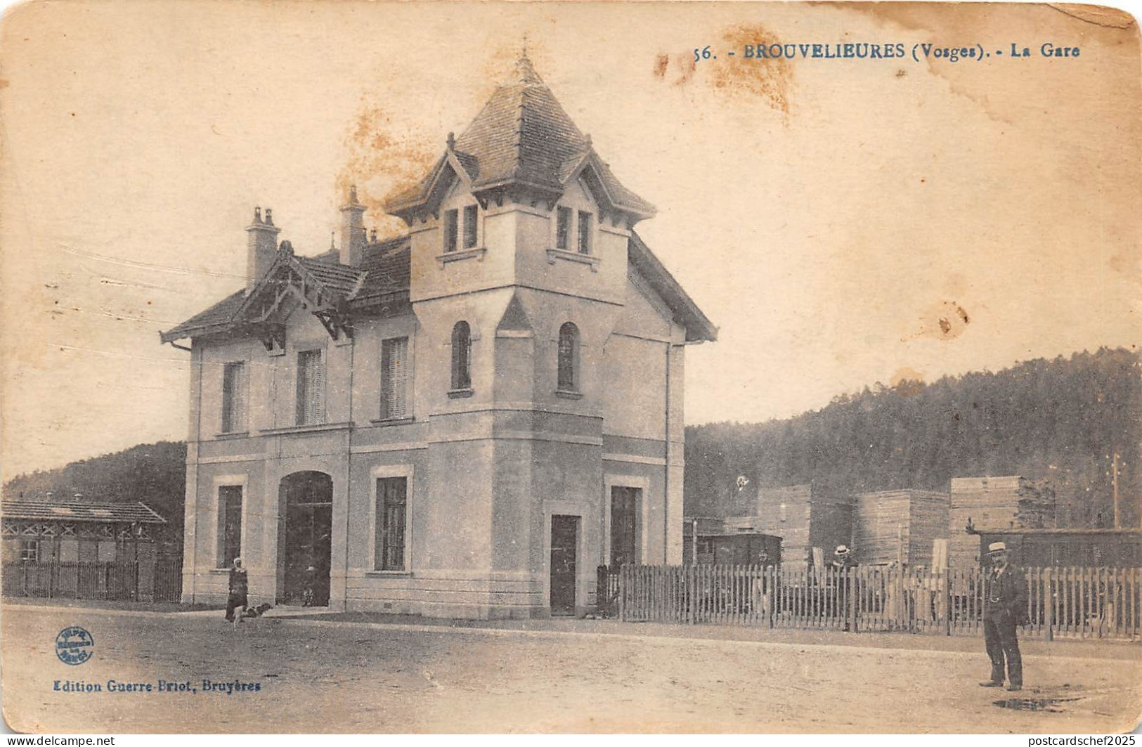 B10044 Brouvelieures Vosges no 56 La Gare Railway Station france