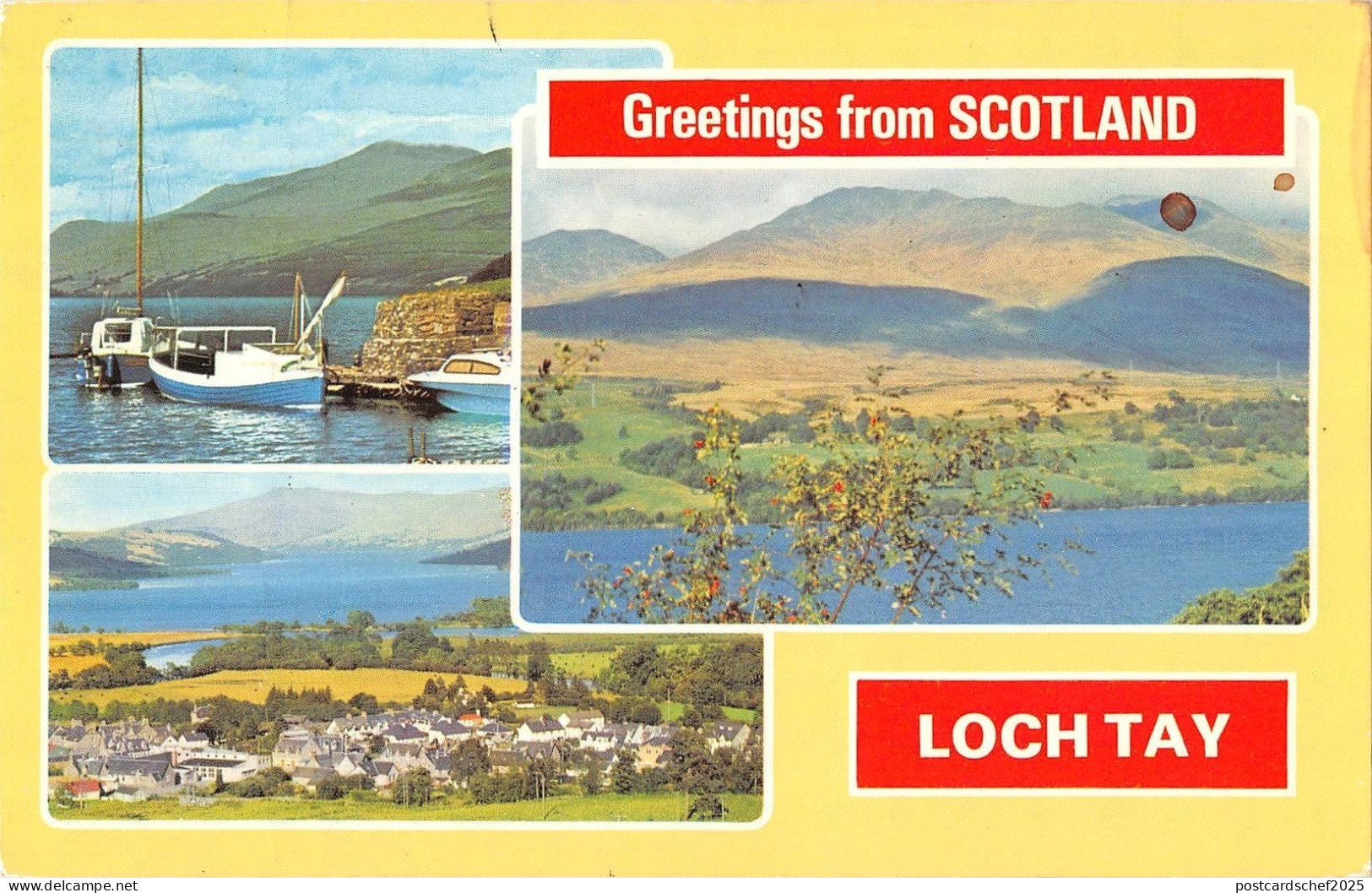 B101009 greetings from scotland loch tay   scotland 14x9cm