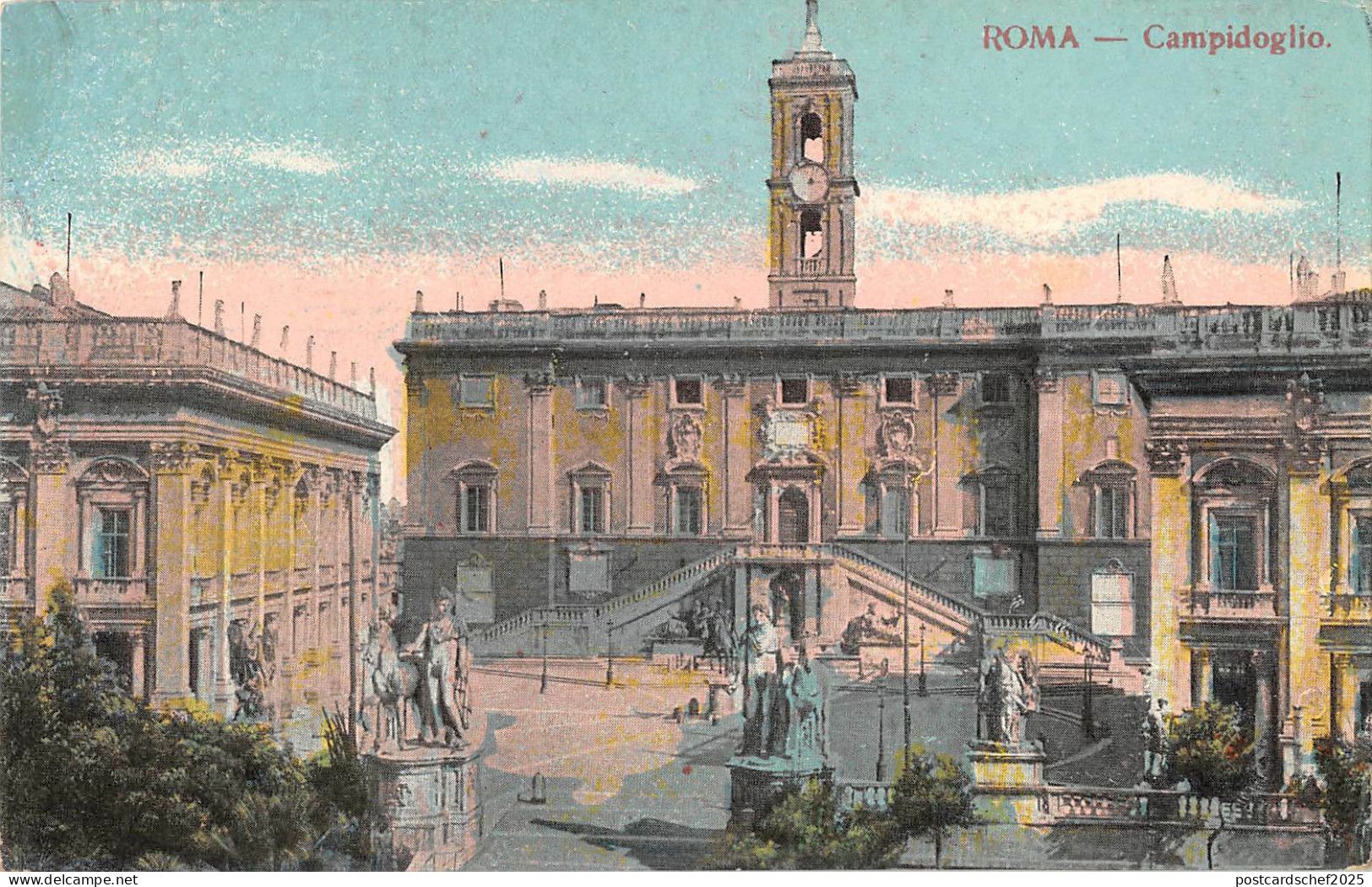 B106589 Italy Roma Campidoglio Statues