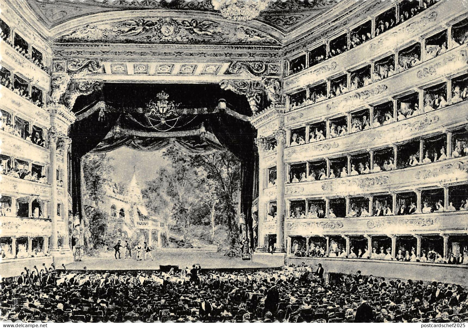 B107032 Italy Milano Scala Theatre Interior, Teatro alla Scala opera music