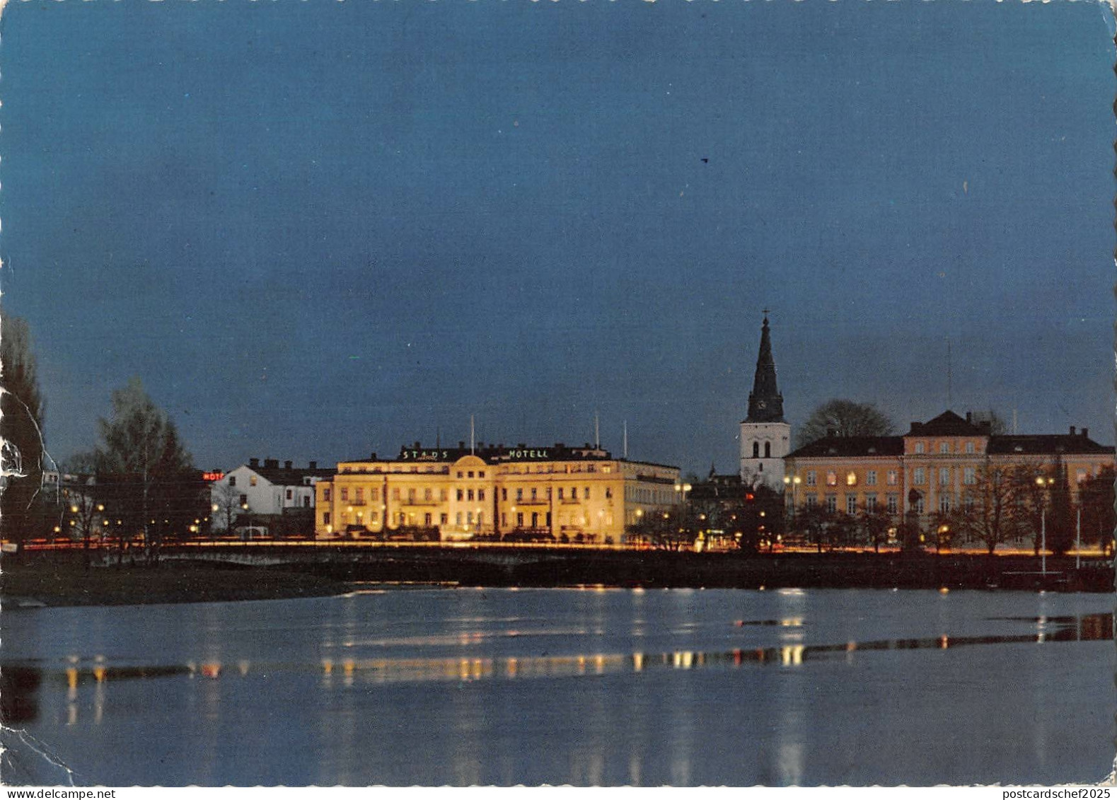 B110709 Germany Karlstadt by Night The Stadshotel Governor's House