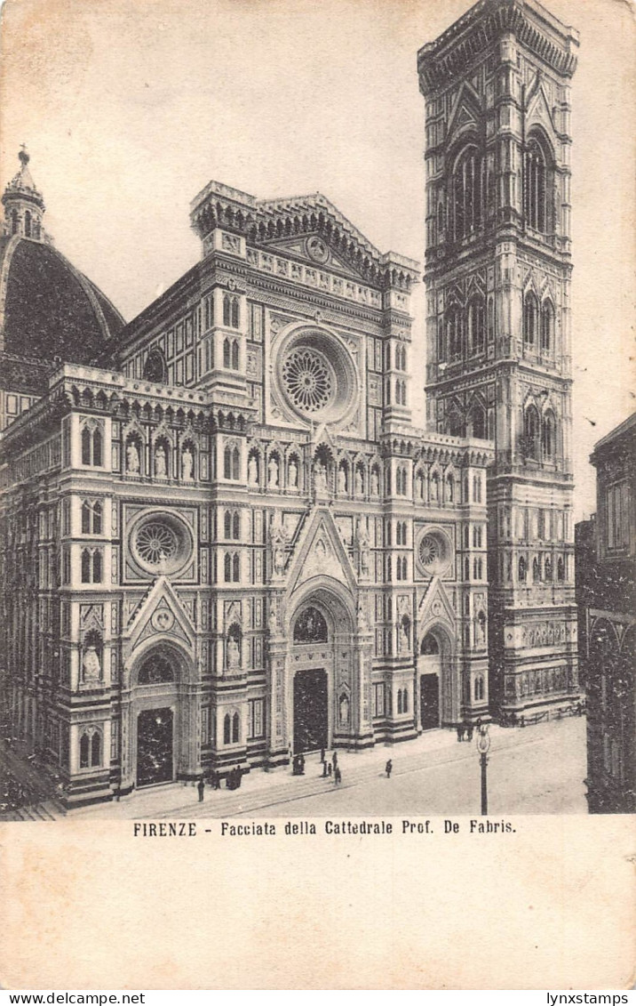 B147 Italy Firenze Florence 1923 Facciata della Cattedrale Cathedral postcard